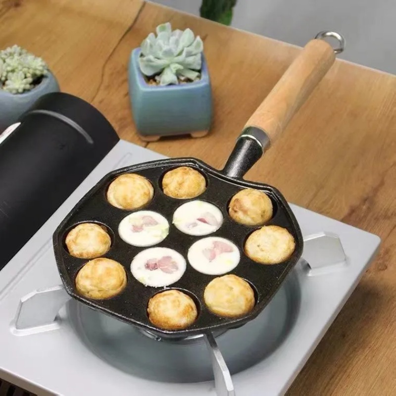 Kitchen Baking Brush - Baking Takoyaki panci hadiah 14 lubang,