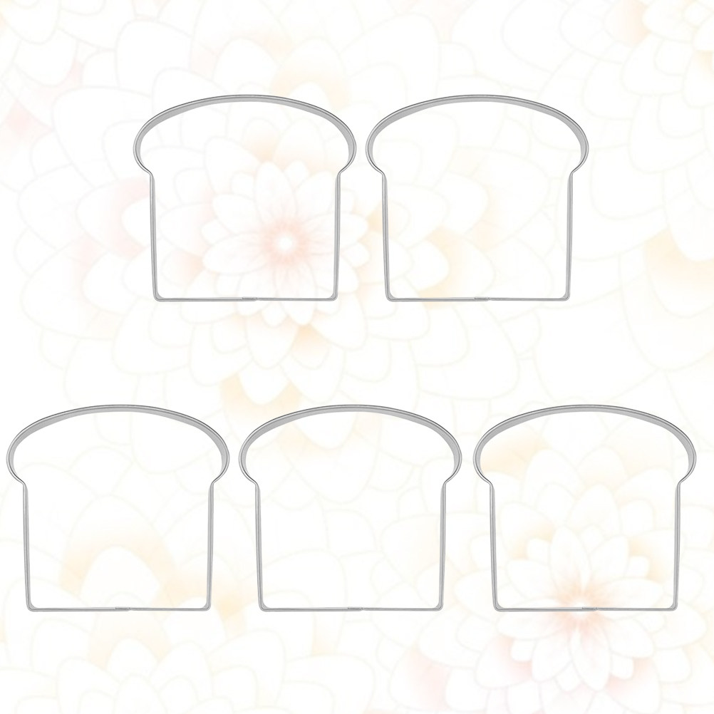 Baking Kitchen Diy - 5Pcs Cetakan Biskuit Bentuk Roti Panggang
