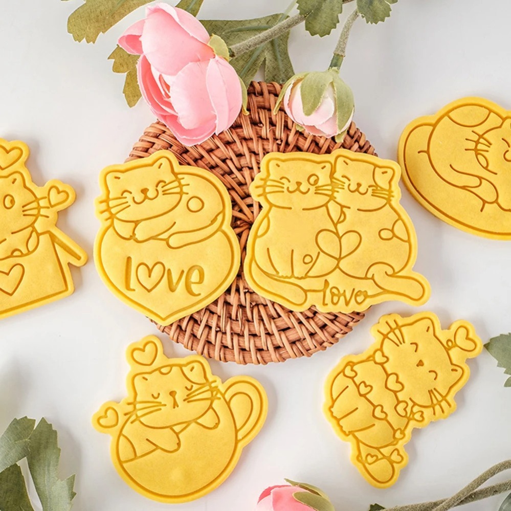 Baking Kitchen Diy - Cetakan Kue Hari Valentine Bentuk Kucing