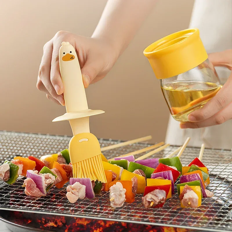 Kitchen Baking Brush - Botol Minyak Silikon Dapur, Dispenser Kuas