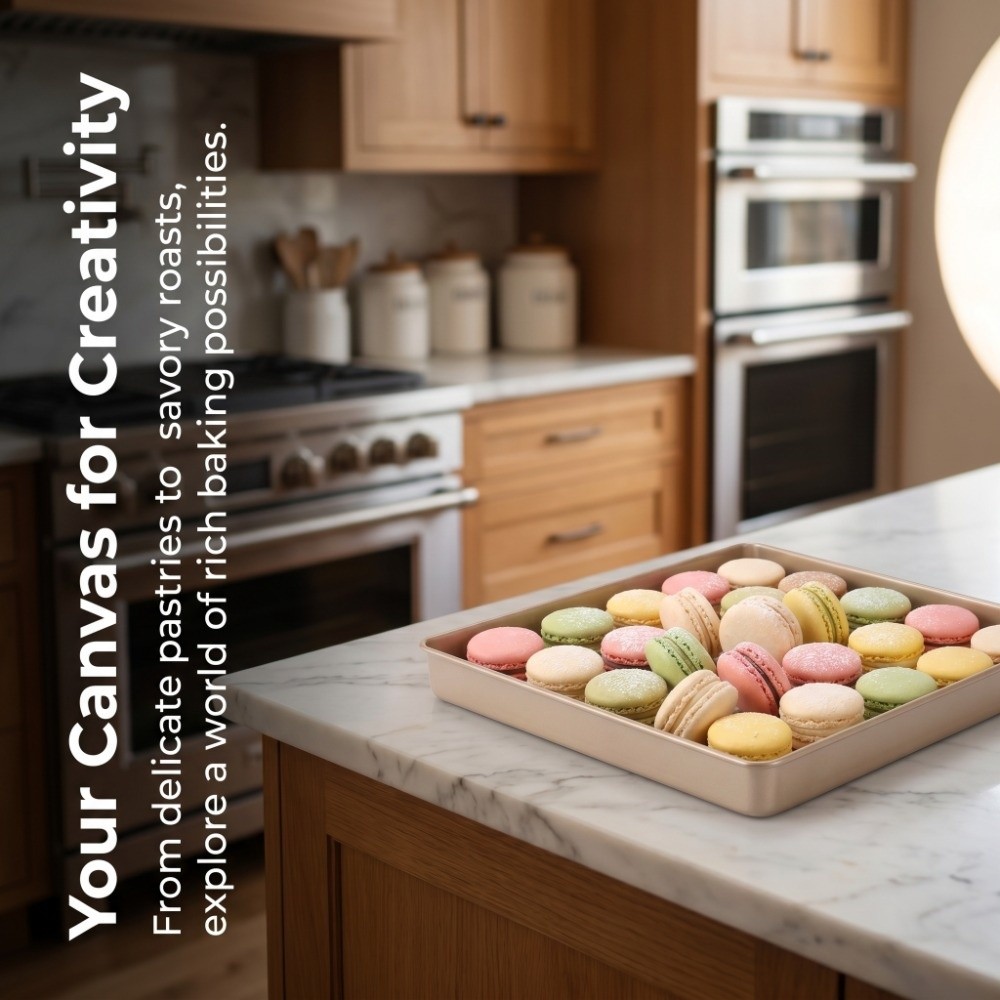 Kitchen Grade Baking Sheet - Loyang Panggang Anti Lengket Berlapis Emas