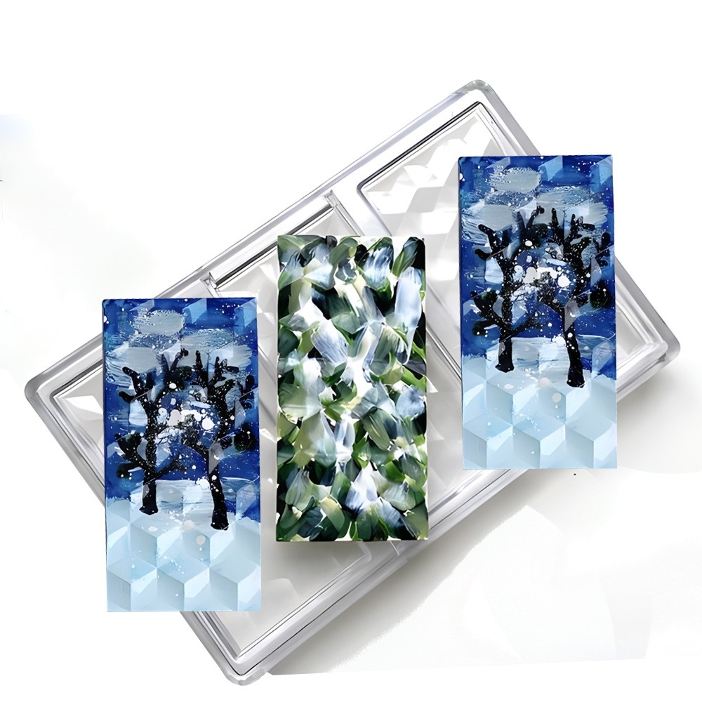 Baking Kitchen Diy - Cetakan Cokelat Prisma Berbentuk Belah Ketupat