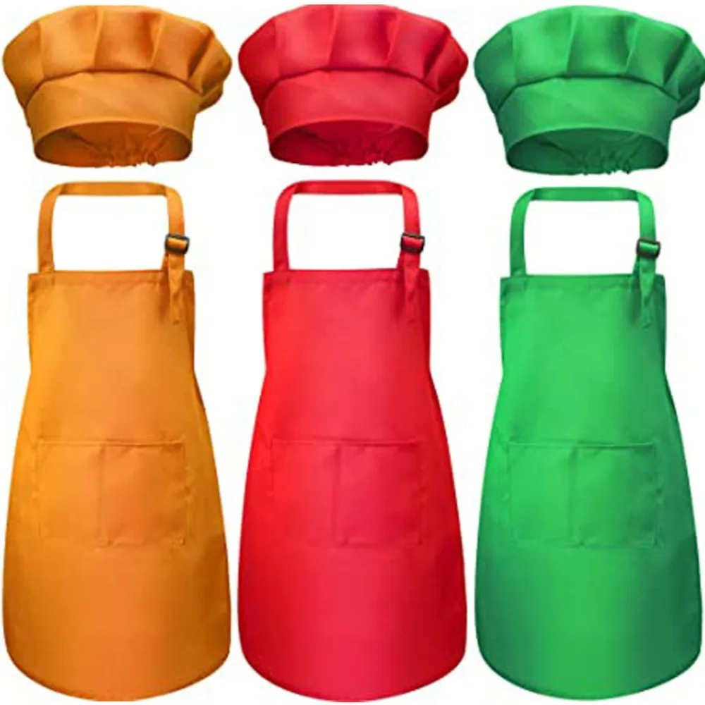Kitchen Kids Baking Set - Celemek Koki Anak-anak dengan Kantong Depan,