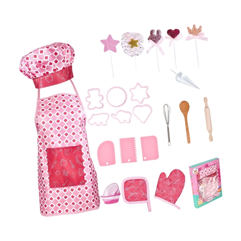 Kitchen Kids Baking Set - PlaySet Kostum Memanggang Memasak Anak Interaktif