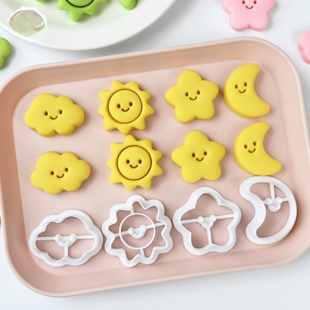 Baking Kitchen Diy - Cetakan Kue Bulan Bintang Matahari, Cetakan