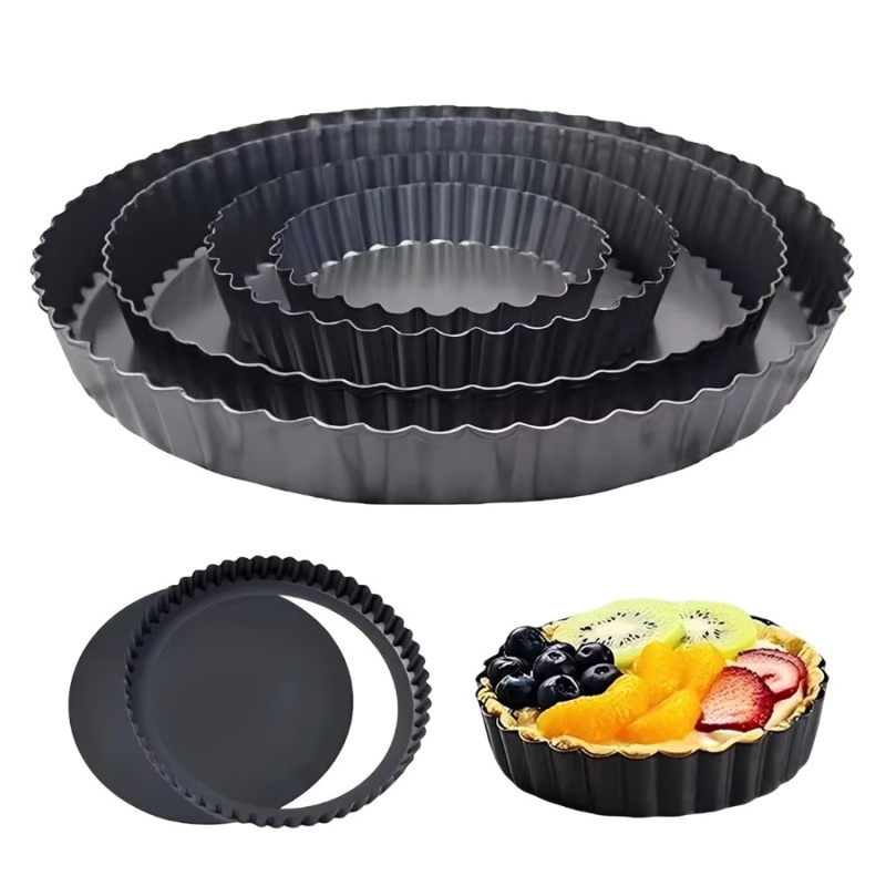 Kitchen Baking Pan - 1pc Loyang Tart Beralur dengan Dasar