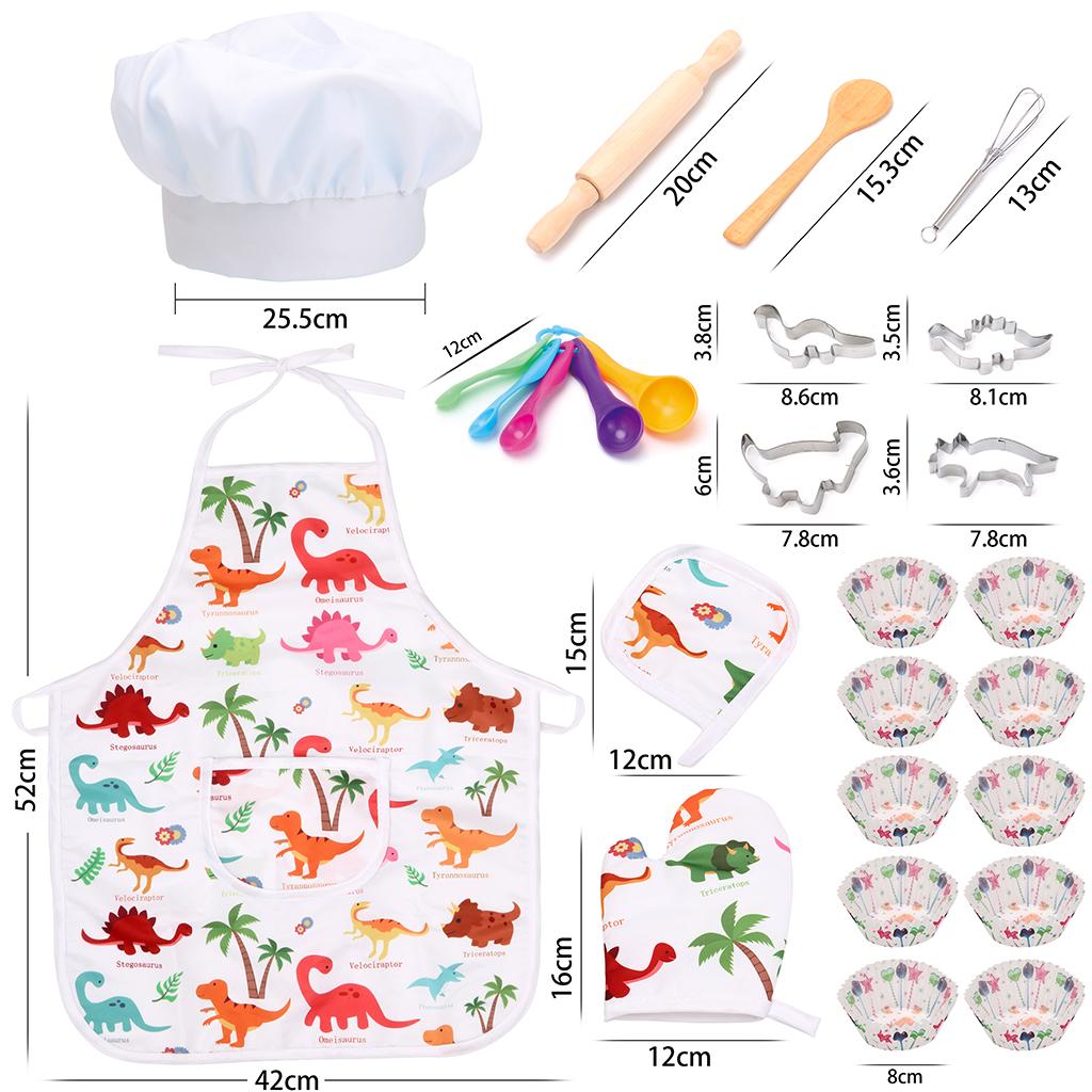 25x Set Kostum Koki Anak-anak  - Kitchen Kids Baking Set ulasan dan harga