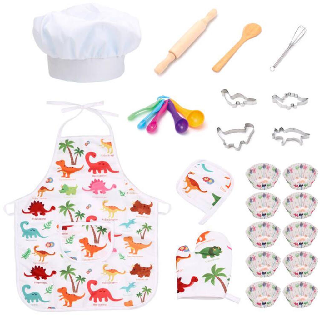 25x Set Kostum Koki Anak-anak  - Kitchen Kids Baking Set ulasan dan harga