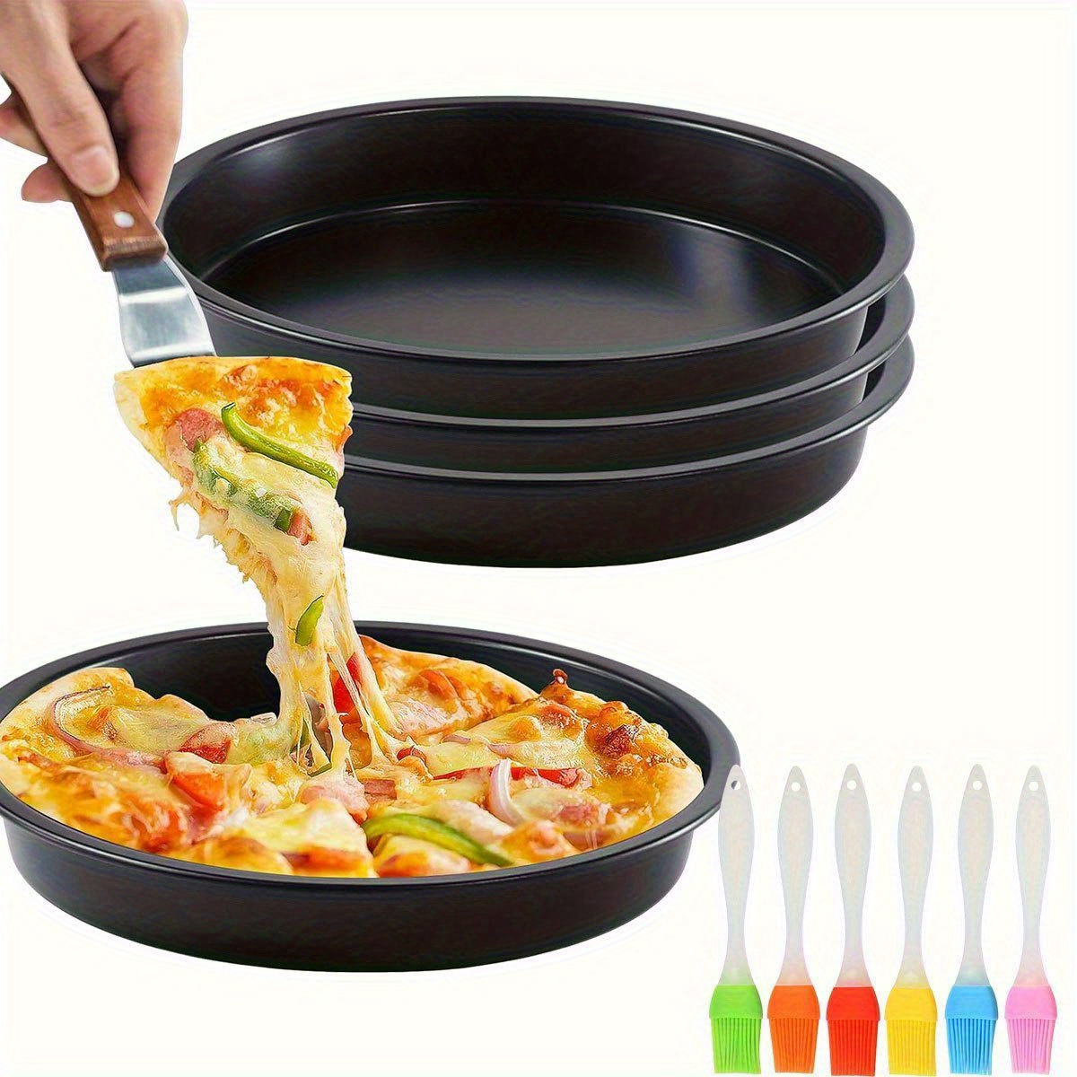 Loyang Pizza Anti Lengket 6/8/ - Kitchen Baking Brush ulasan dan harga