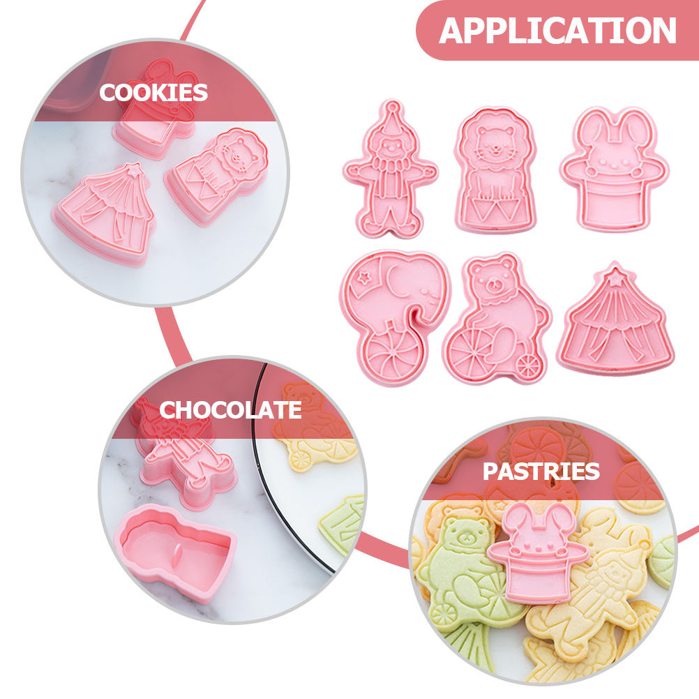 6Pcs Cetakan Kue Plastik Bentu - Baking Kitchen Diy ulasan dan harga