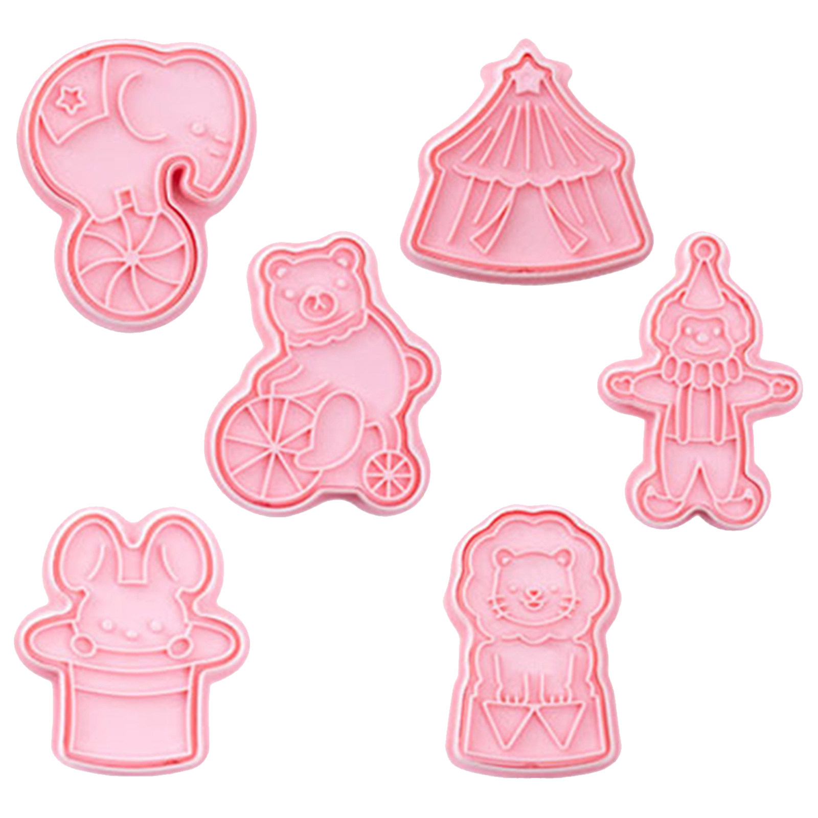 6Pcs Cetakan Kue Plastik Bentu - Baking Kitchen Diy ulasan dan harga
