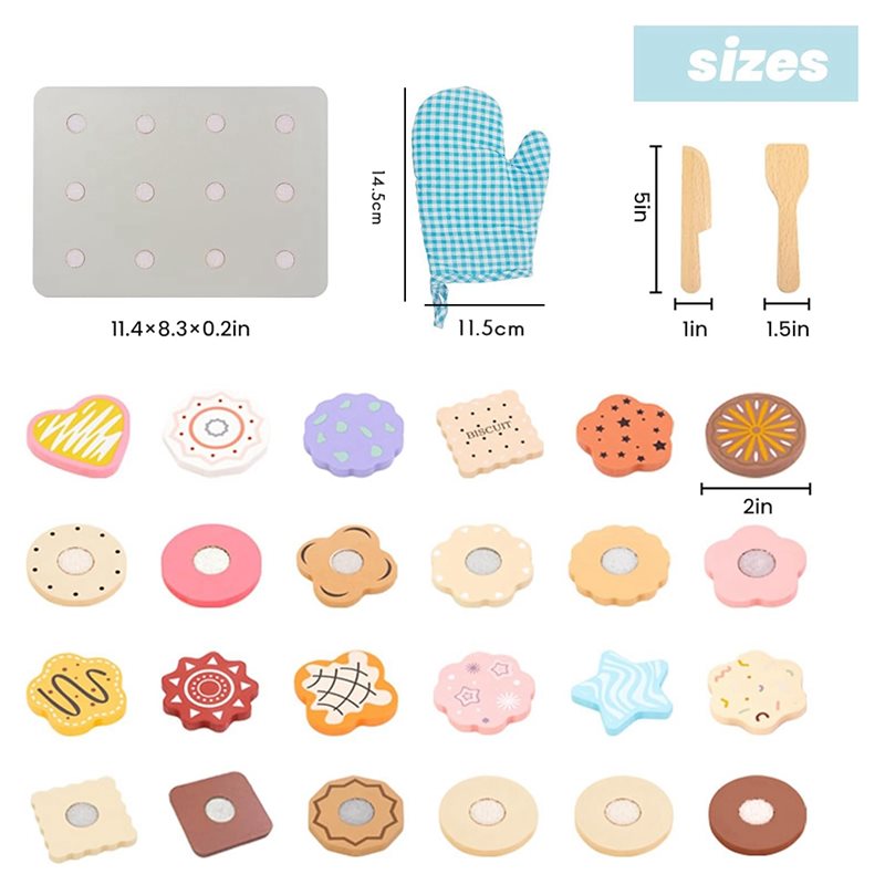 WOWFU-Set Makanan Mainan Kayu  - Kitchen Kids Baking Set ulasan dan harga