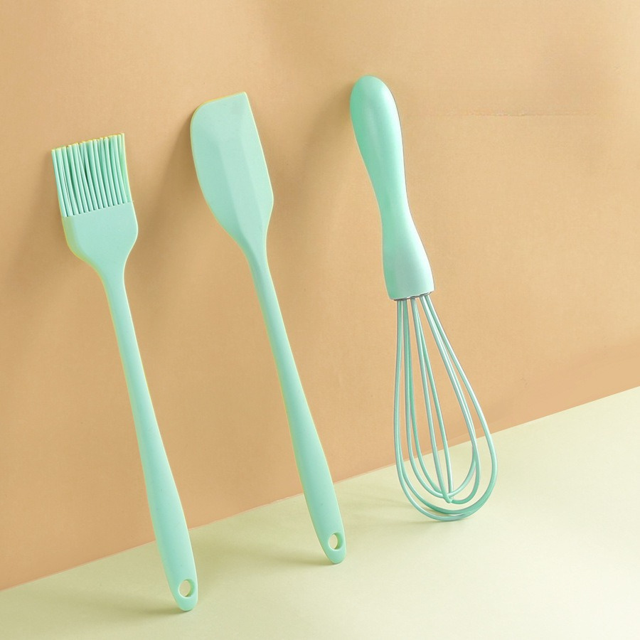 Set Kue 3/4 Buah Silikon Aman  - Kitchen Baking Brush ulasan dan harga