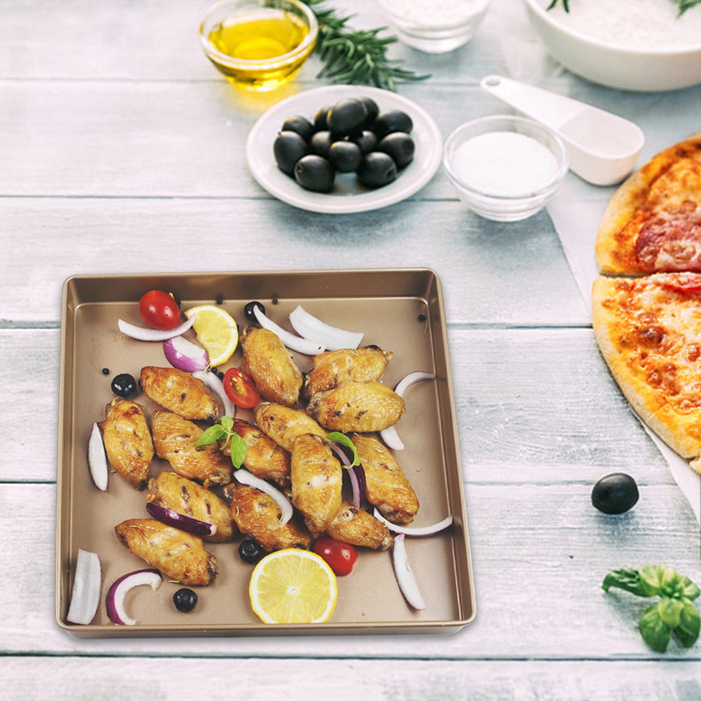 Loyang Pizza Persegi Anti Leng - Kitchen Baking Pan ulasan dan harga