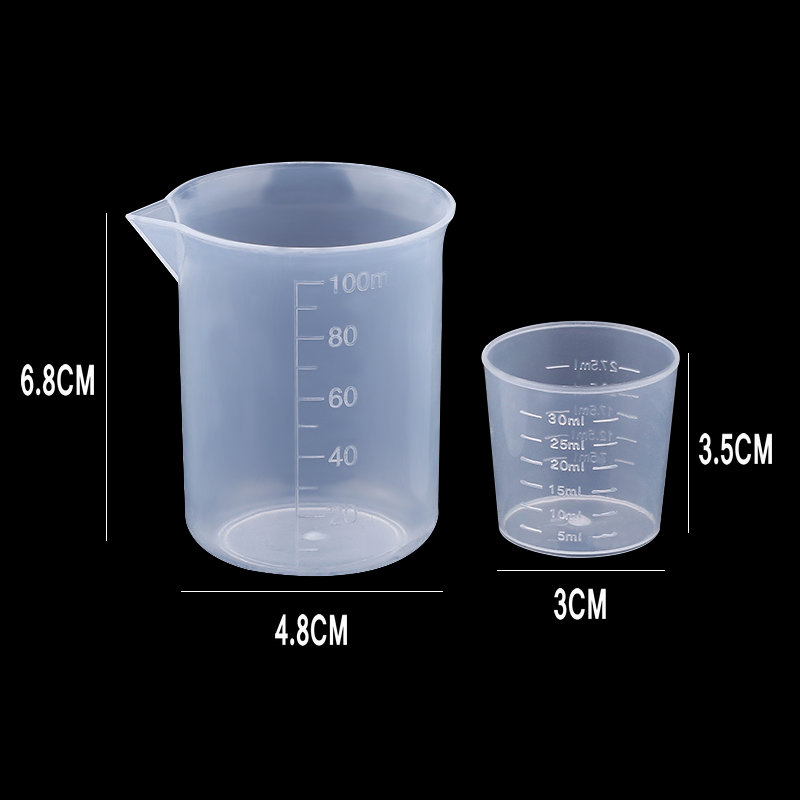 100ML & 30ML Gelas Ukur Plasti - Kitchen Baking Equipment ulasan dan harga