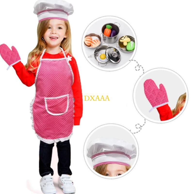 DXAA Chefs Kostum Set Anak Mem - Kitchen Kids Baking Set ulasan dan harga
