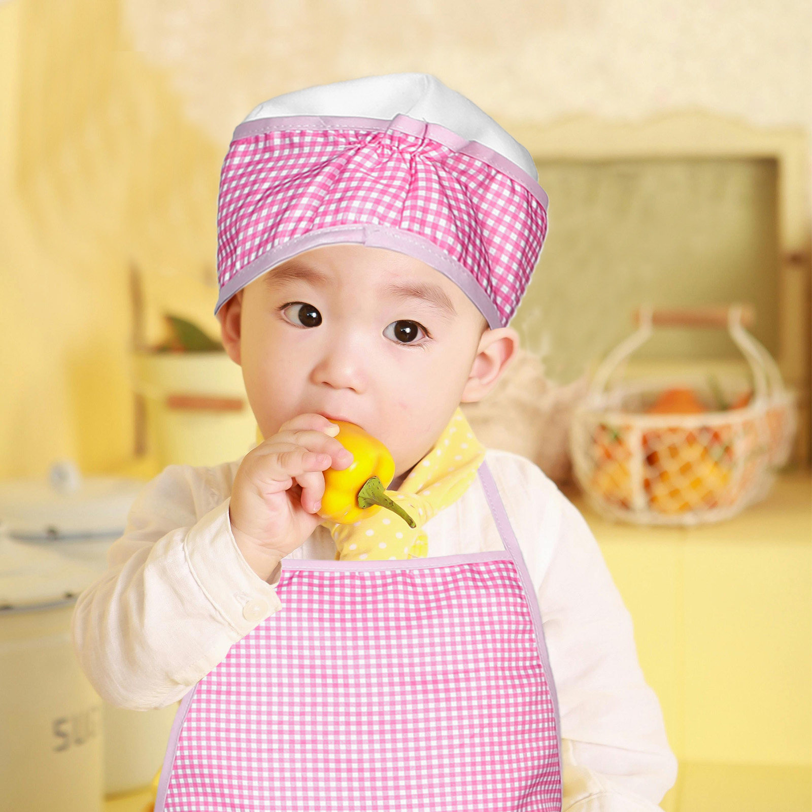 1Set Set Celemek Masak Anak de - Kitchen Kids Baking Set ulasan dan harga