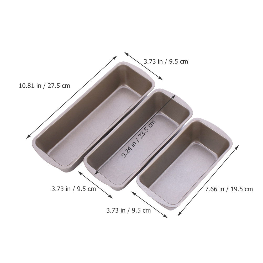 3Pcs Loyang Roti Persegi Panja - Kitchen Baking Pan ulasan dan harga