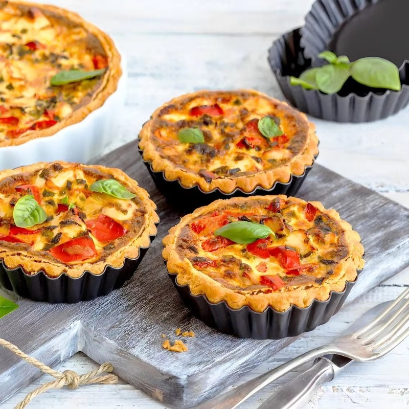 1pc Loyang Tart Beralur dengan - Kitchen Baking Pan ulasan dan harga