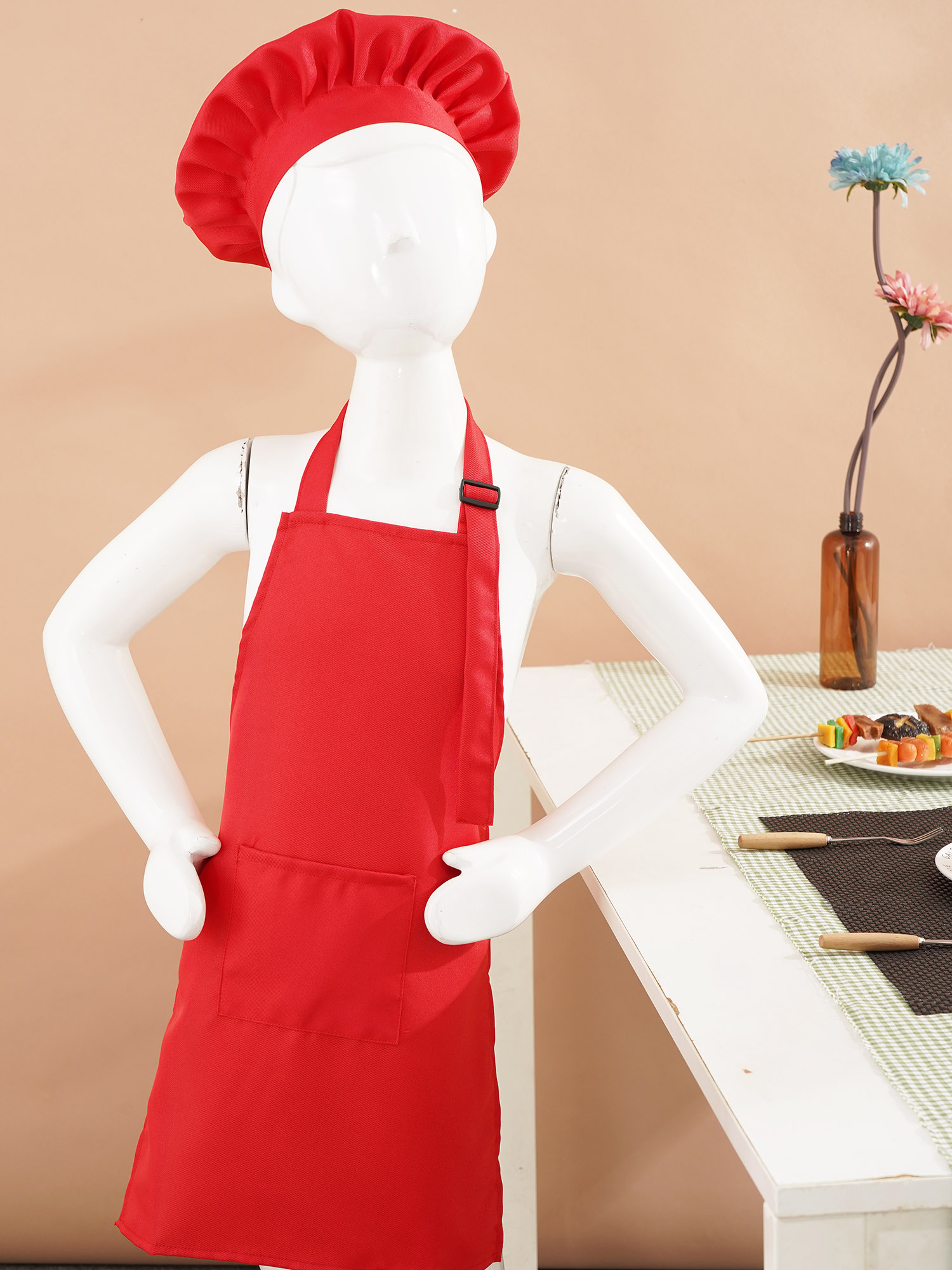 Unisex Chirdren Celemek Adjust - Kitchen Kids Baking Set ulasan dan harga