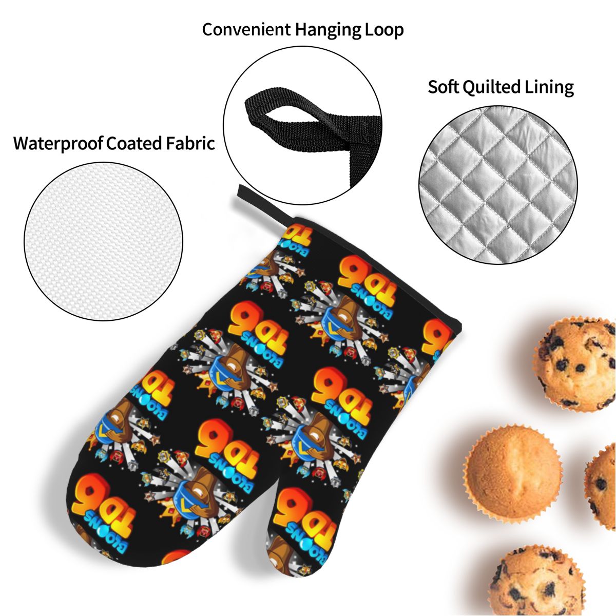 Bloons Td 6 Sarung Tangan Oven - Kitchen Kids Baking Set ulasan dan harga